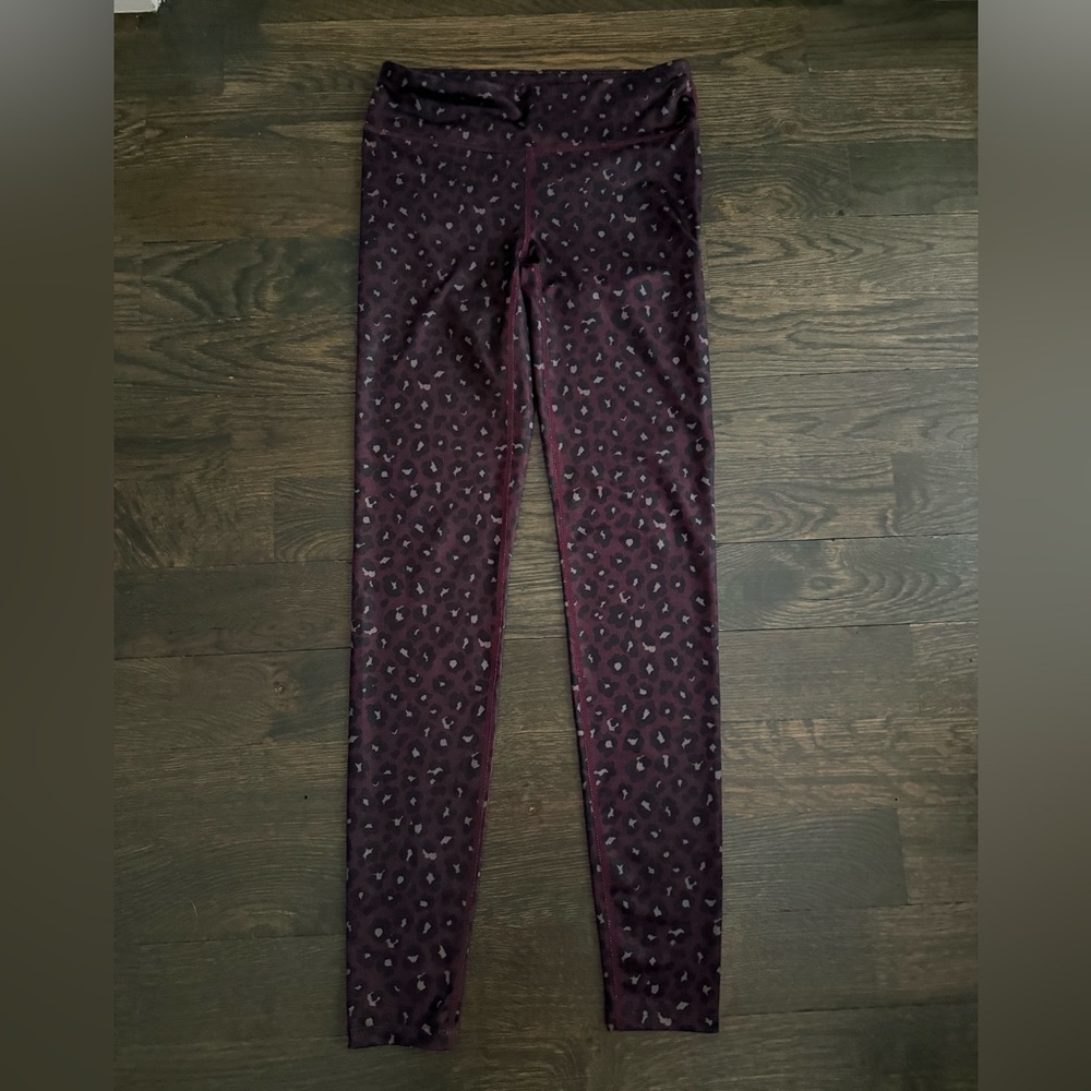 JoyLab Dark Purple Leopard Leggings